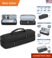 Stylish Black Double-Layer Portable Printer Case – Perfect for Wireless Printers