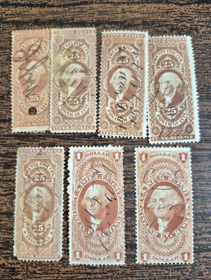 VTG US Stamps Lot Internal Revenue Tax Postage Due Documentary MIX LOT Unchecked - Image 4 of 4