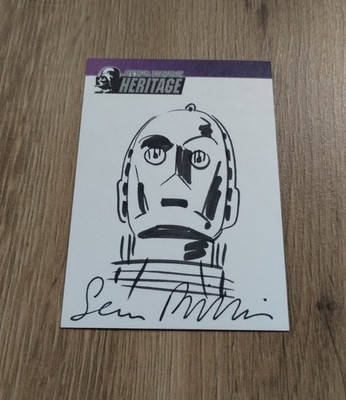 Topps Star Wars Heritage Artist Sketch Card C3PO Unbekannter Künstler