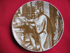 DDR Wandteller  /  KAHLA  /  Made in GDR  / Luther - Wartburg - Bibelübersetzung