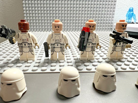 LEGO Star Wars Minifigure -Snowtrooper w/ Dark Tan hand Lot of 4-SW1181 / SW1102