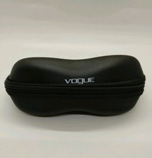 Vogue Semi-Hard Zipper Eyeglass/Sunglass Case Medium-Large Size BLACK