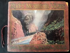 Antique Railroad 1917 Denver Rio Grande Rocky Mountain Views 24 Color Plates