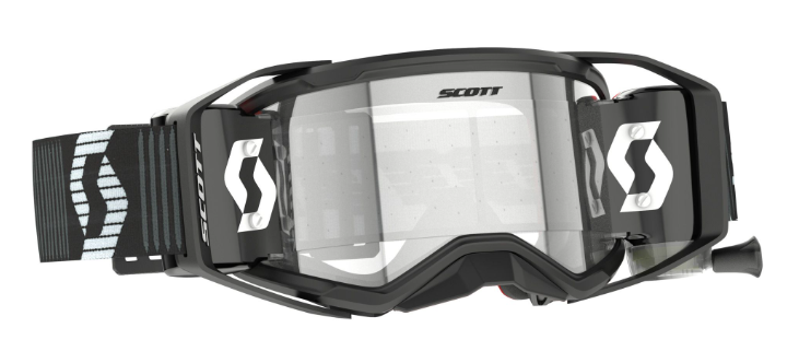 Scott Prospect 2.0 Super WFS Black White w/Clear Lens MX Motocross Enduro