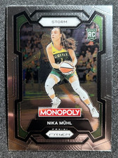 2024 Panini Prizm Monopoly WNBA Nika Muhl 4 Base Rookie RC Seattle Storm