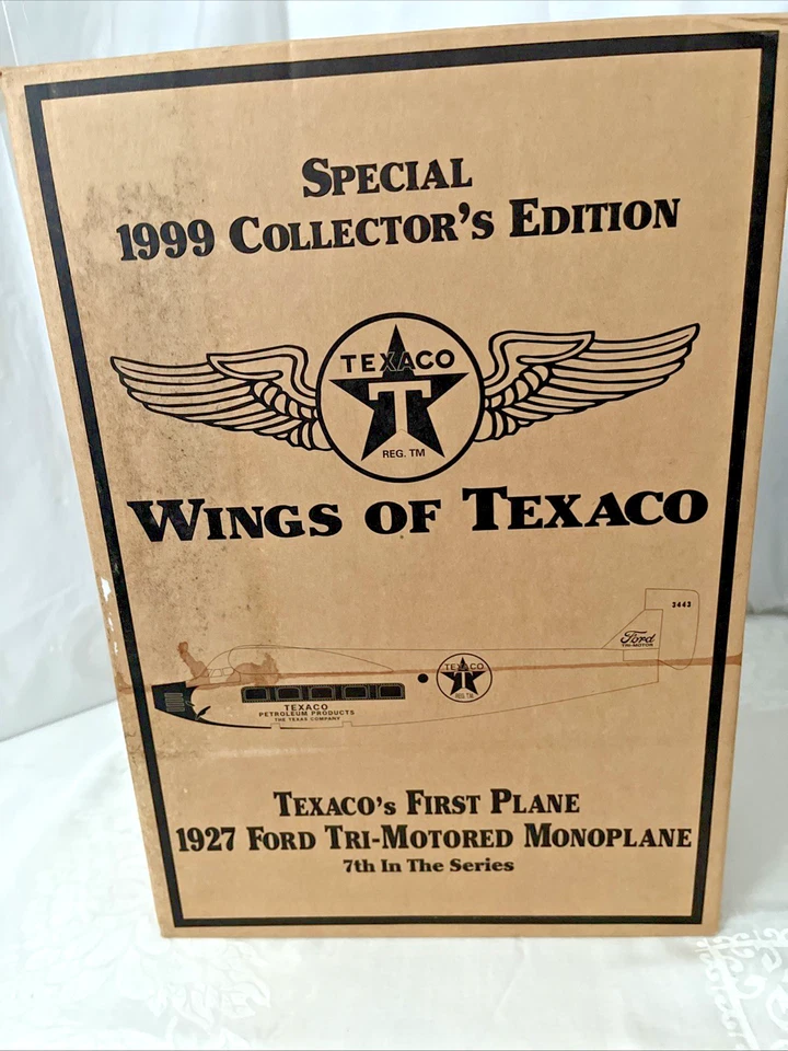 ERTL крылья Texaco #7 набор из 2 1927 FORD TRIMOTOR самолеты редкий специальный выпуск - Изображение 4 из 4