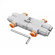 Waterproof 100A Anderson Jumper Plug Connector Kit with 4 Nuts Quick Connect