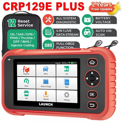2026 LAUNCH CRP129E PLUS ABS SRS ALL System Diagnostic Scanner Tool TPMS BMS SAS