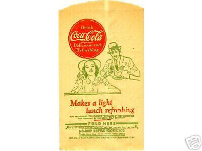 Vintage Coca Cola sans goutte à goutte comptoir déjeuner scène Coca-Cola - Photo 1 sur 1