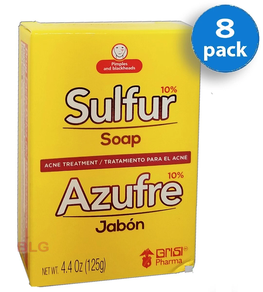 SULFUR SOAP ACNE Treatment Face Skin Pimples Blemish Acne Azufre