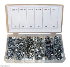WING NUT ASSORTMENT KIT – 150 nuts – repair, hardware, shop supplies, tools