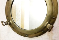 Vintage Messing 12 " Glas Bullauge Gl&auml;nzend Finish Boot Fenster Nautisch Schiff