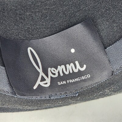 Vintage Sonni San Francisco 100% Wool Black Hat with Accent  display picture 1