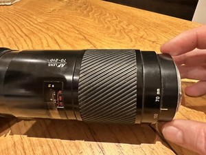 Minolta AF 70-210mm f/4 "Beercan" Zoom Lens in orig vintage carry case