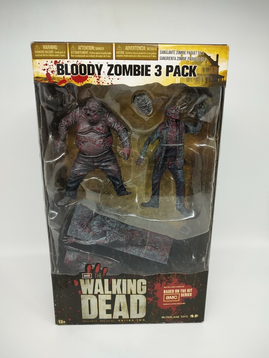 WALKING DEAD BLOODY ZOMBIE 3 PACK McFARLANE | eBay