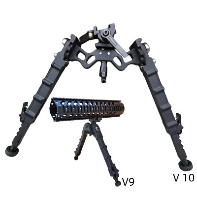 360Degrees Swivel Rifle Bipod 7.5-9'' Adjustable Height Folding Design Picatinny