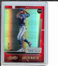 2021 Panini Absolute Austin Martin Prospects Spectrum Red 96/99 #P-9 NM