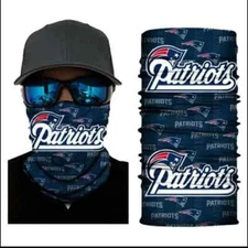 Neck Gaiter Face Mask Fishing Sun Headwear Protection New England Patriots NFL