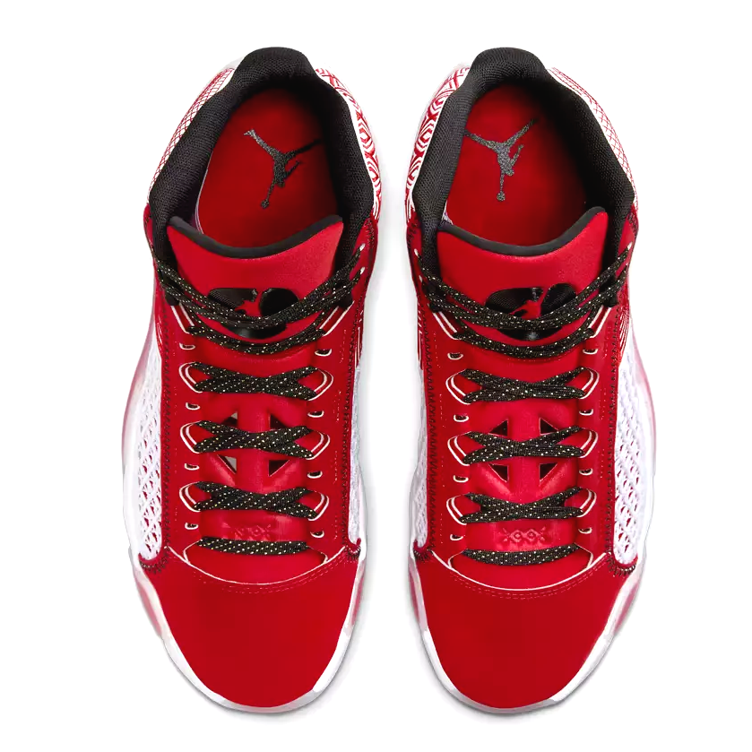 NEW NIKE AIR JORDAN XXXVIII 38 RED WHITE CELEBRATION BASKETBALL