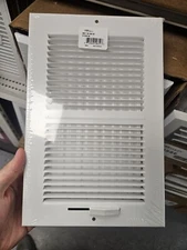 Hart & Cooley #10823 661 Series 10"x6" White Ceiling or Sidewall Register Metal