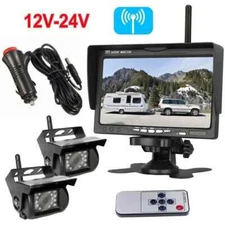Car Monitor 7 inch TFT LCD Display Wireless Backup Camera Monitor for Bus Car