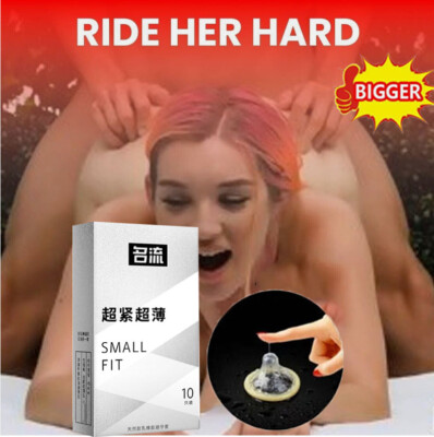 10PCS Small Size Ultra Thin Latex Condom for Men Sex Products Tight Condoms 45mm