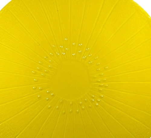 Crate & Barrel Dinner Plates Yellow Ceramic Garden Flower Thailand Lot Set of 4 - Picture 6 of 8