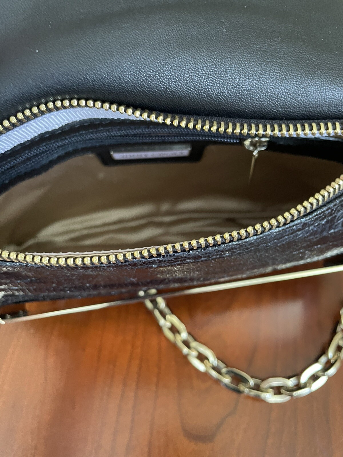 Jimmy Choo black Snake Leather Shoulder Clutch Bag Gem