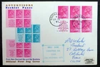 GB 1971 Machin Xmas Booklet Pane on Souvenir FDC SALE NS577