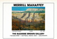 1970s Vintage Merrill Mahaffey Art Suzanne Brown Gallery Original Print Ad