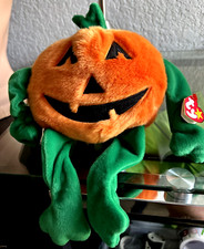 Vintage Ty Beanie Buddies 1999 PUMPKIN WITH HANG TAGS osb2