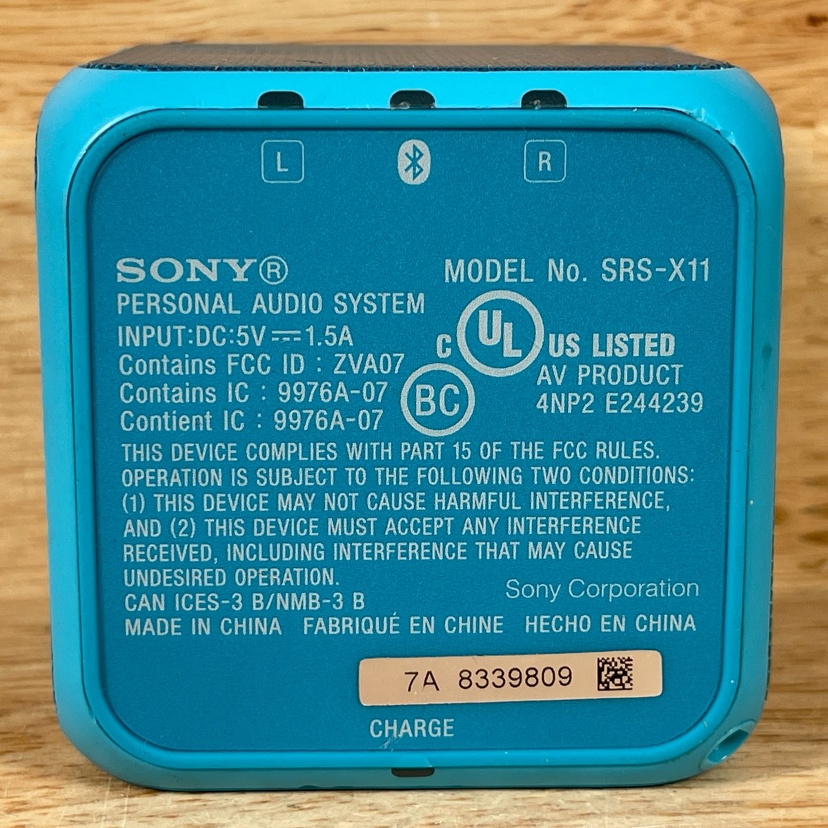 Sony SRS-X11 Blue Ultra-Portable Outdoor Lightweight Wireless