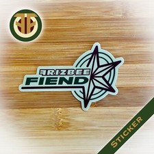 FRIZBEE FIEND -  (2) STAR LOGO - (set of 2) Disc Golf Stickers