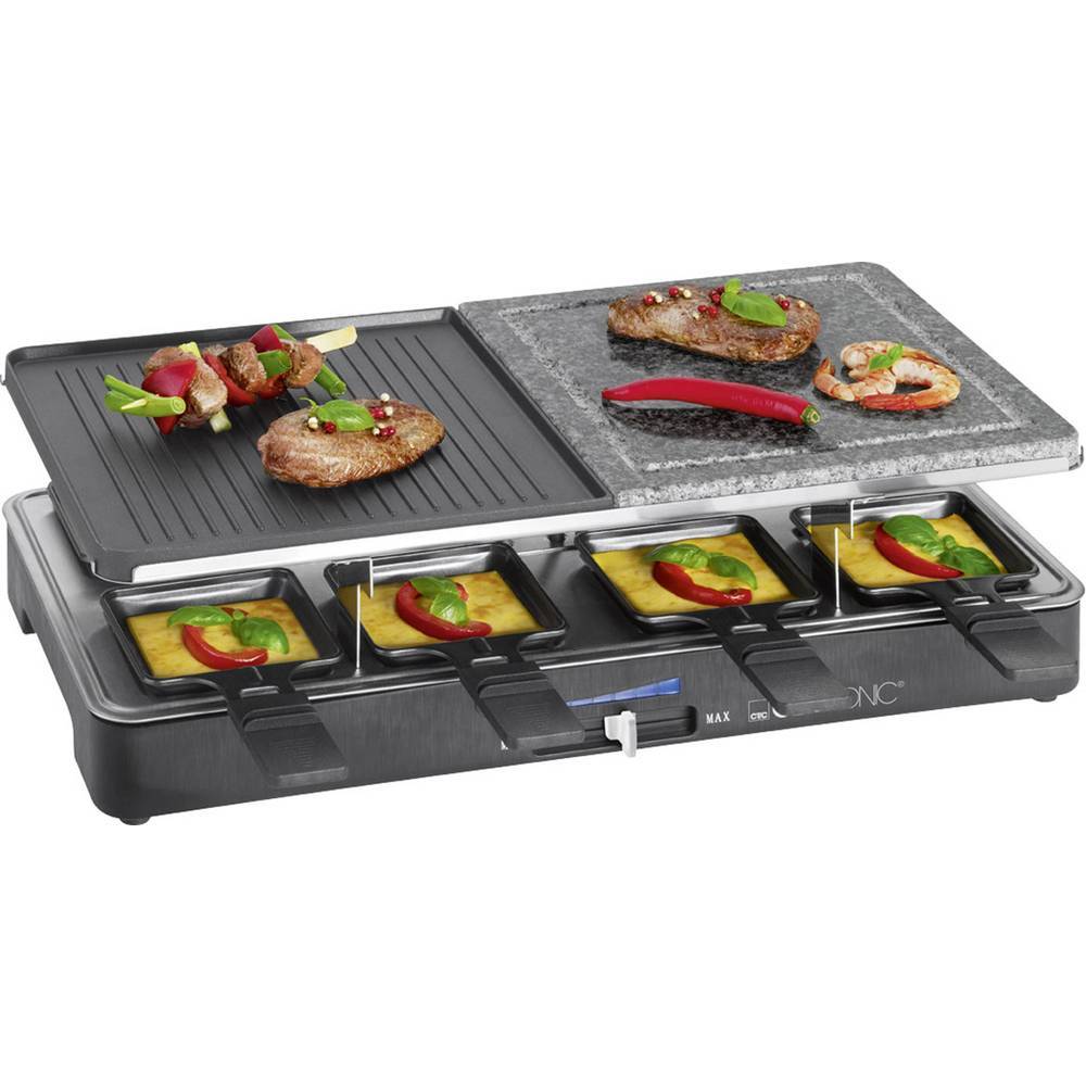 Appareil à raclette Clatronic nettoyage facile pour grands repas sans effort