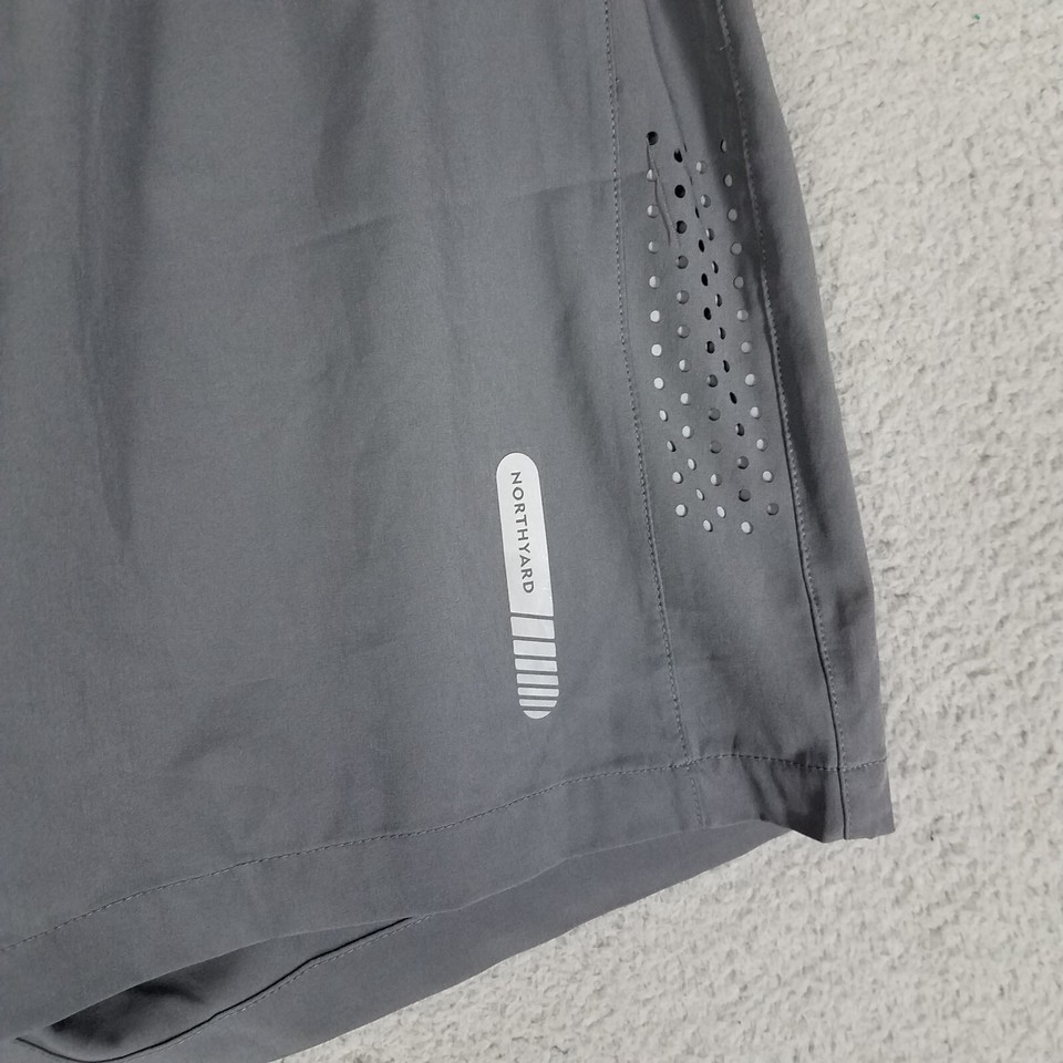 Northyard Shorts Adult 2XL Gray Athletic Running Pull On Training 7