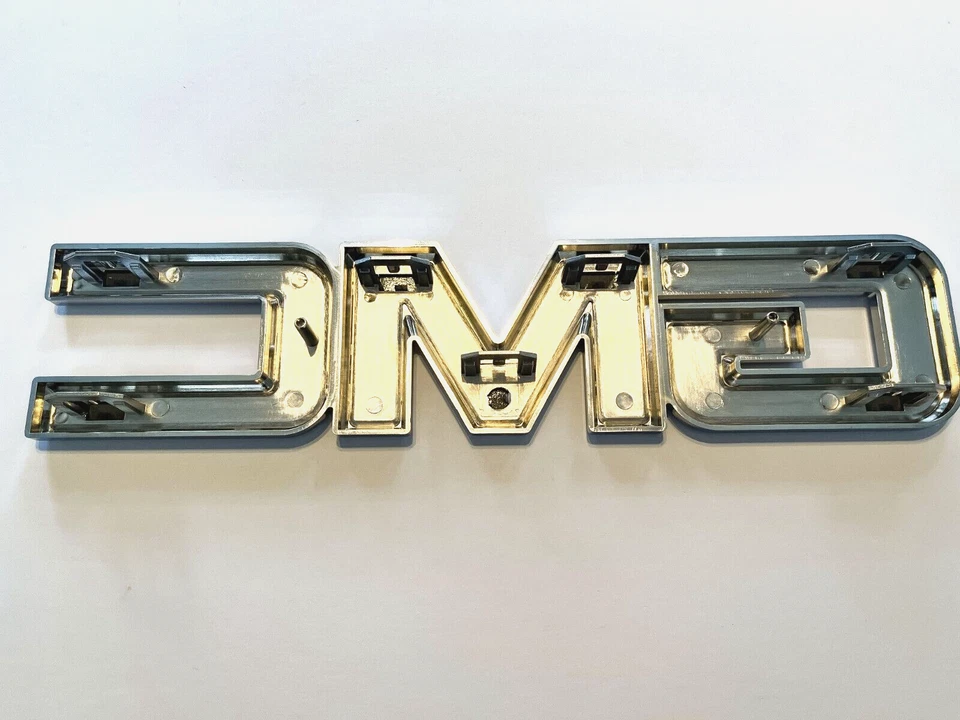 GM Grille Emblem Black Chrome for 2015-19 GMC Sierra 1500 2500HD 3500HD - Image 2 of 3