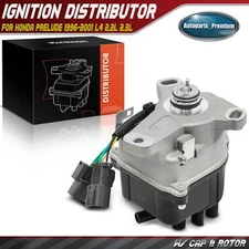 Electronic Distributor w/ Ignition Module & Cap & Rotor for Honda Prelude 96-01