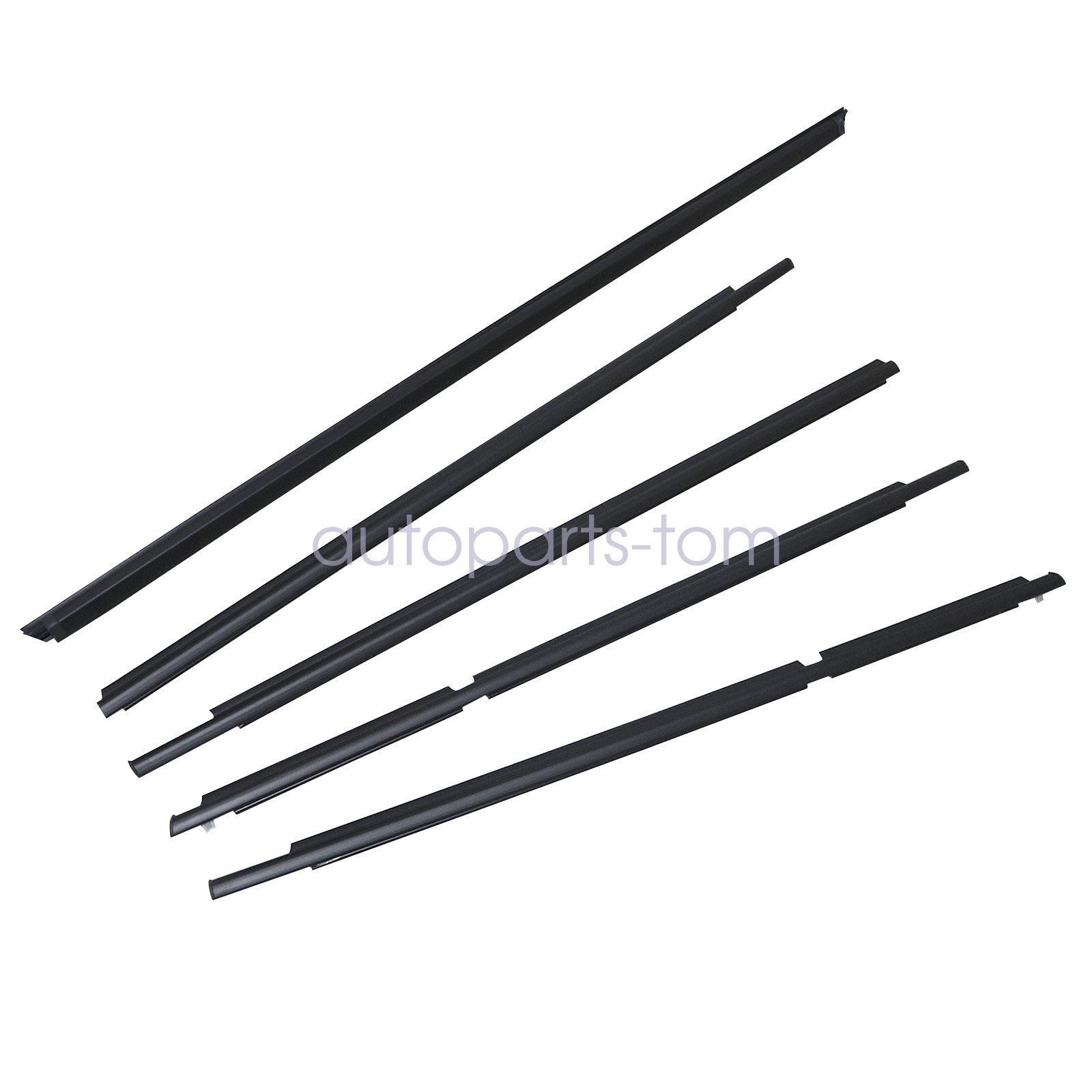 Outer Door Window Weatherstrip Seal Belt 5PCS Kit For Toyota 4Runner 2003-2009