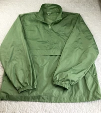 Bala Bangles size L/XL Women's Windbreaker Green Zip Pockets Lightweight