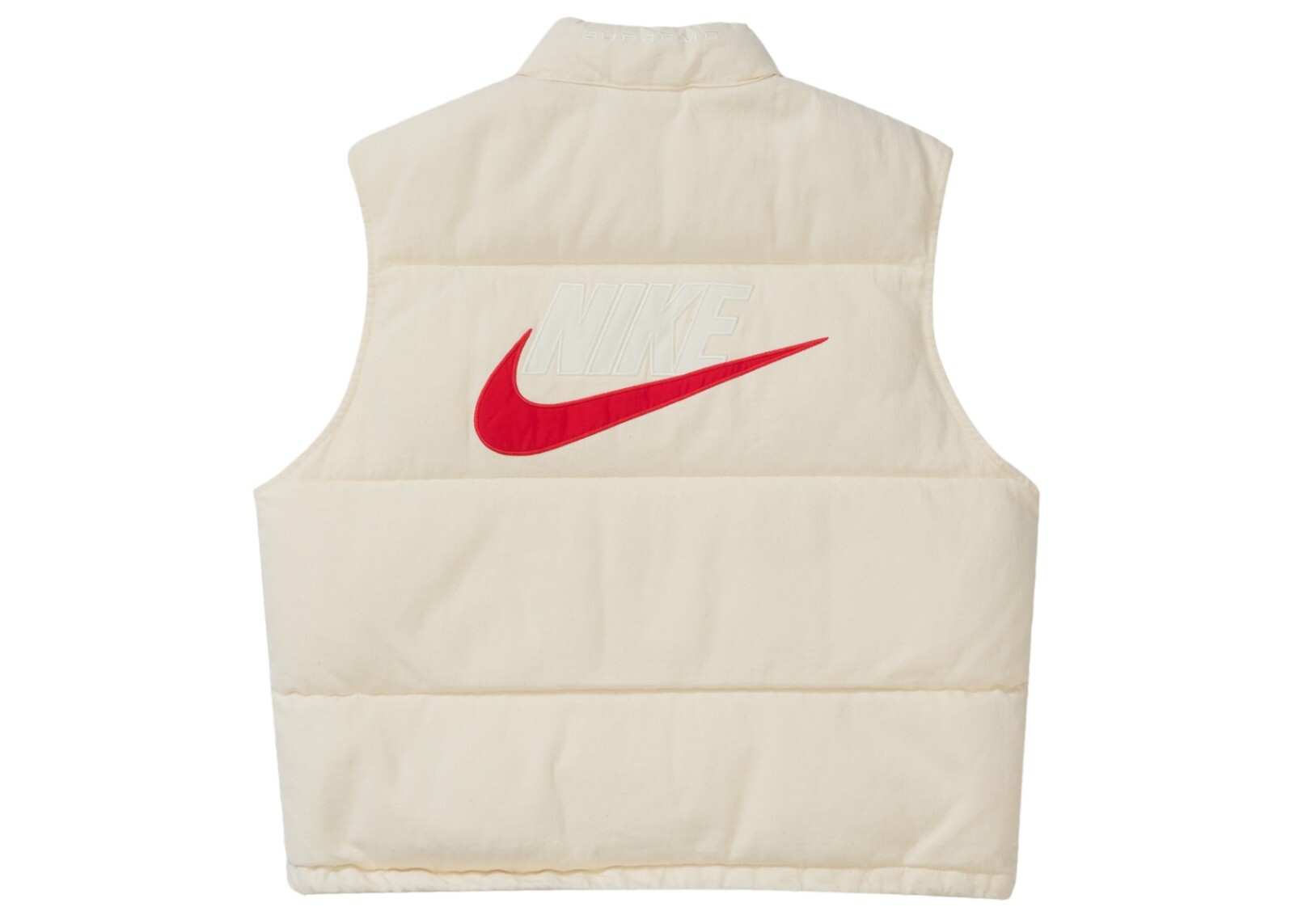 Supreme x Nike Denim Puffer Vest Natural - Large