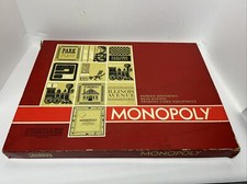 Monopoly Board Game Vintage 1964 Parker Brother Red Box Edition Looks Complete