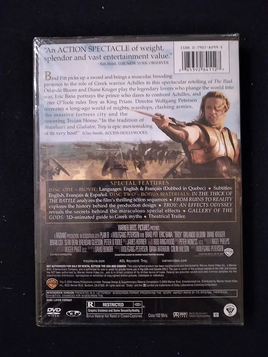Troy 2004 DVD 2-Disc Set Widescreen Brand New & Factory Sealed | eBay