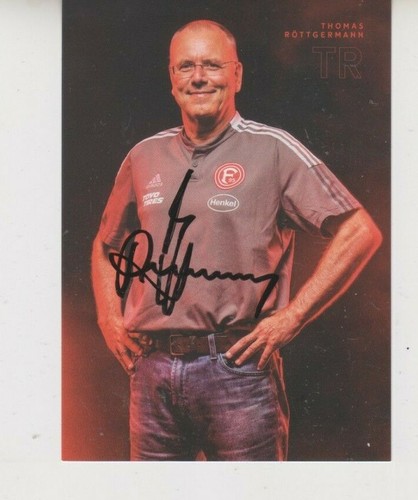 Autograph card Thomas Röttgermann Fortuna Düsseldorf 2021/22 21/22 DFB European Cup