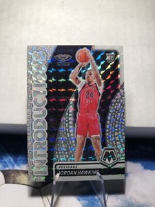 2023-24 Panini Mosaic #14 Jordan Hawkins Introductions  White Mosaic RC/25