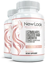 2x NEW LOOK Clinical Strength Hair Skin & Nails Beauty Vitamin for Hair Growth