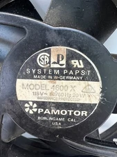 Pamotor Miniature Fan Model 4600 X 115v 50/60Hz System Papst West Germany