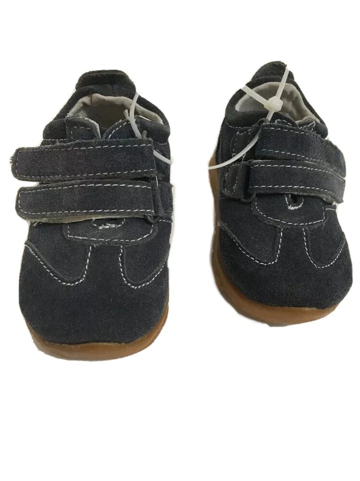 Luna Boys Shoes Size Toddler 2 Blue Suede Double Strap Dress Casual Play - Image 2 of 4
