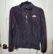 The North Face Womens Size Medium M Fleece Jacket Pockets Black Hiking Gorpcore