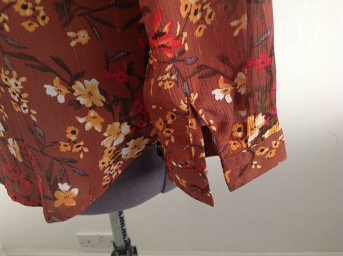 Blouse - Brown/Floral - M/L - Kilibbi - Picture 6 of 8