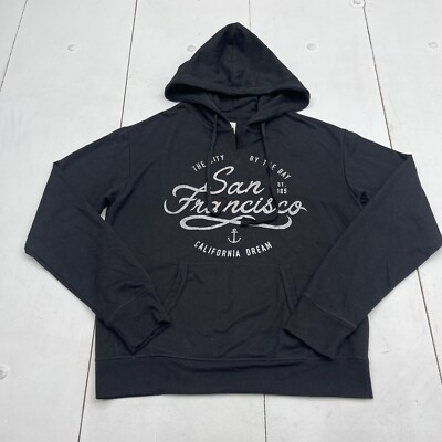 #ad Ardene Black San Francisco Hoodie Women’s Size Medium $18.75